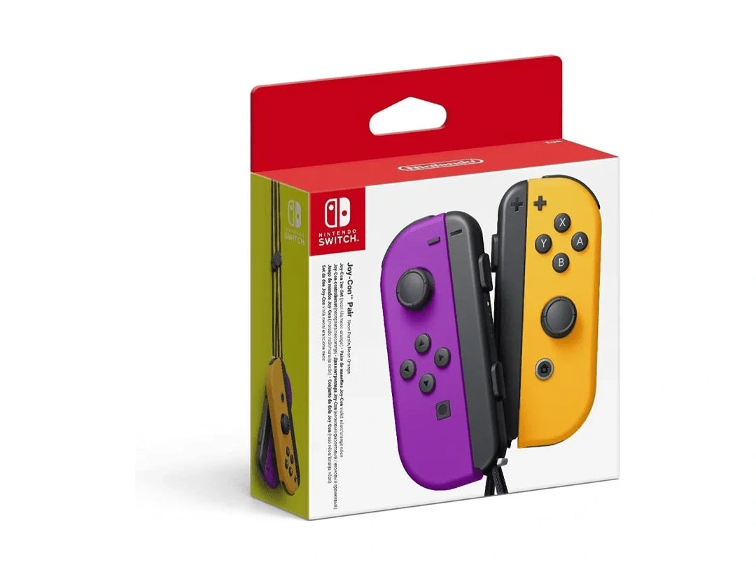 Nintendo Switch Joy-Con Neon Purple & Neon Orange Controller in Qatar Nintendo Switch Joy-Con Neon Purple & Neon Orange Controller in Qatar